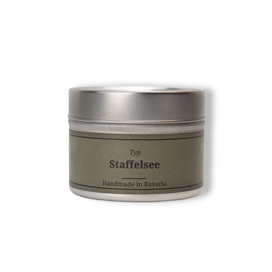 Typ Staffelsee Duftkerze 80g Dose - Handmade in Bavaria - BavarianRelax