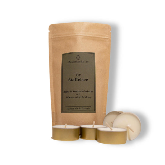 Typ Staffelsee Mini Duftkerzen 5 x 15g - Handmade in Bavaria - BavarianRelax