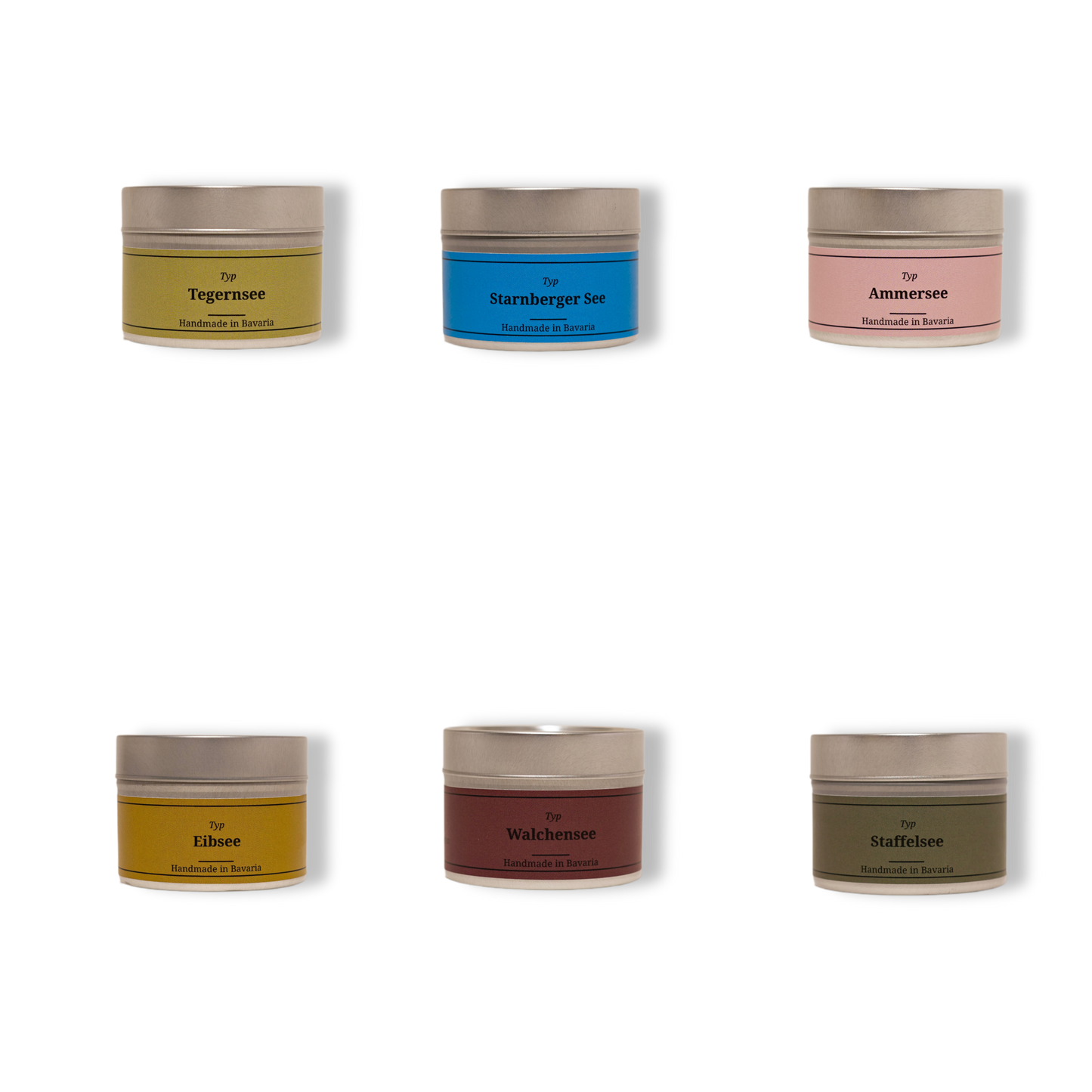 Small fragrance collection - 6 pieces of small scented candles 6x75g