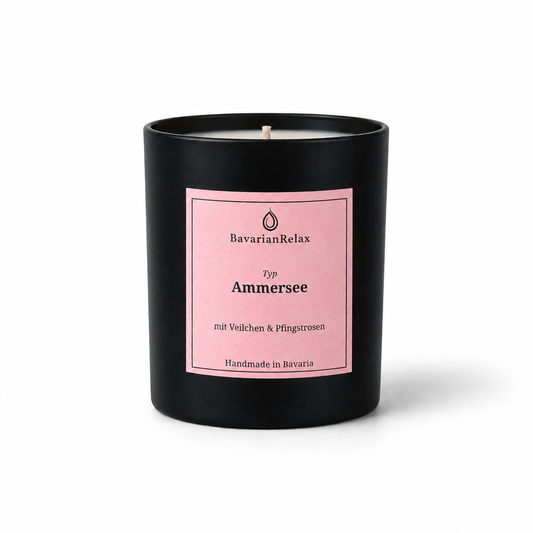 Typ Ammersee Duftkerze 210g - Veilchen & Pfingstrosen BavarianRelax
