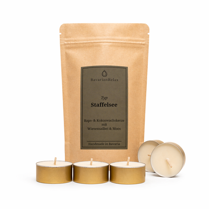 Typ Staffelsee Mini Duftkerzen 5 x 15g - Handmade in Bavaria BavarianRelax