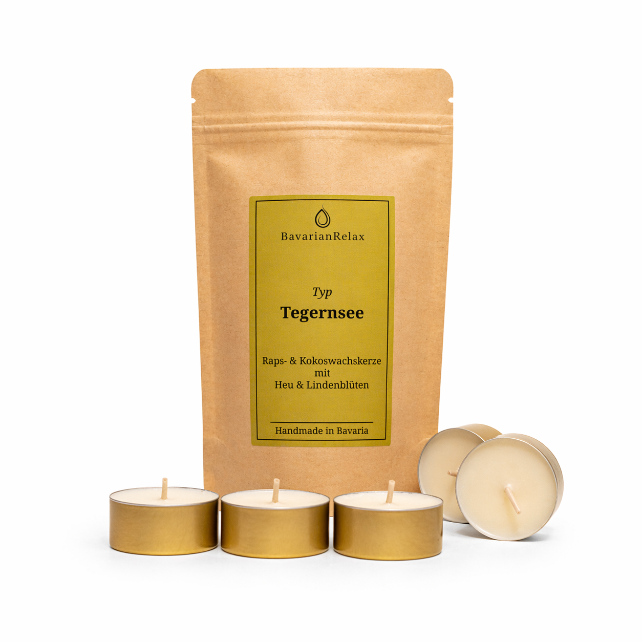 Typ Tegernsee Mini Duftkerzen 5 x 15g - Handmade in Bavaria BavarianRelax