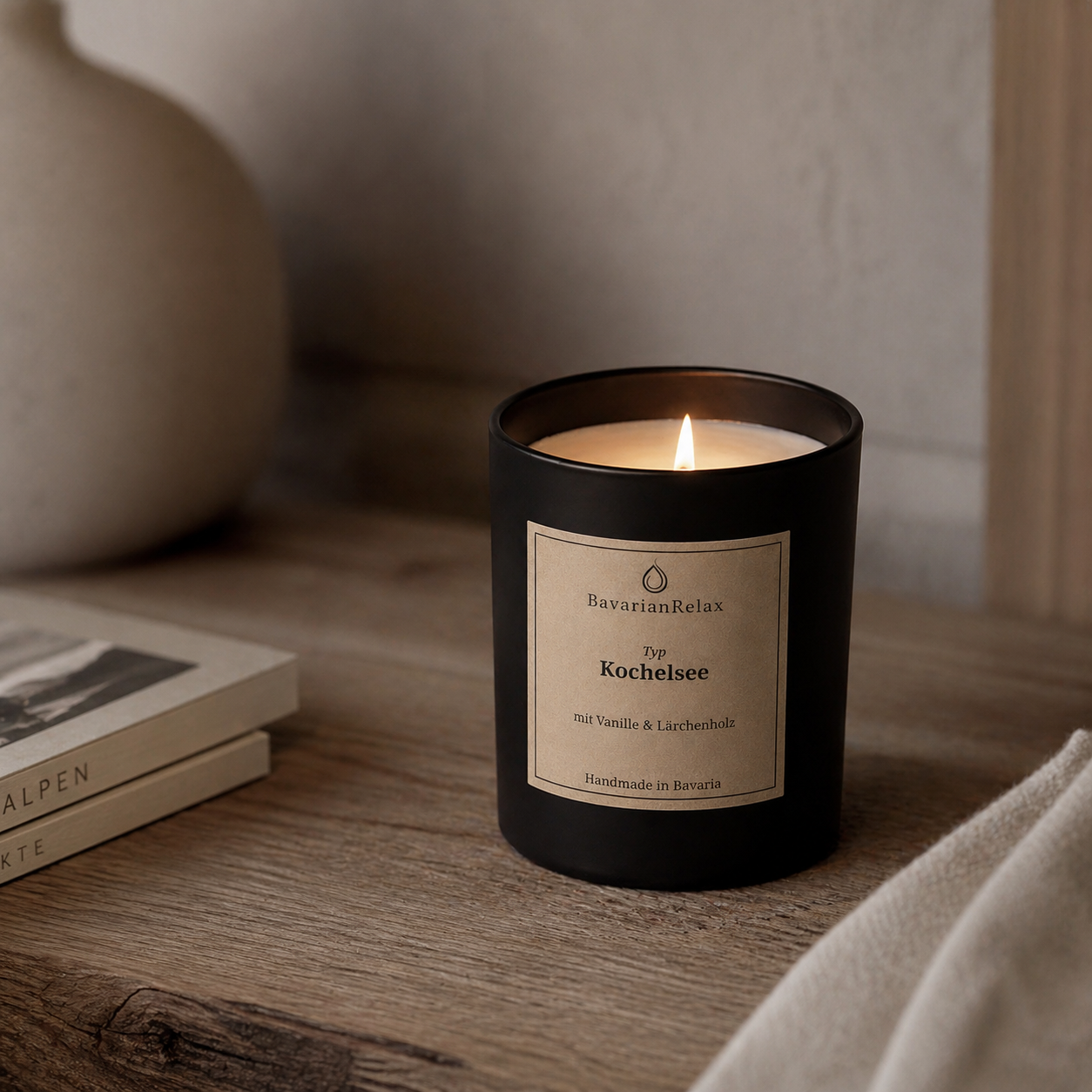 Typ Kochelsee Duftkerze 210g - Handmade in Bavaria BavarianRelax