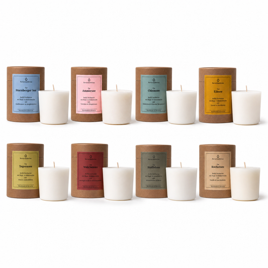 Refill Duftkollektion - 8 Stück Refill Duftkerzen 8x210g BavarianRelax