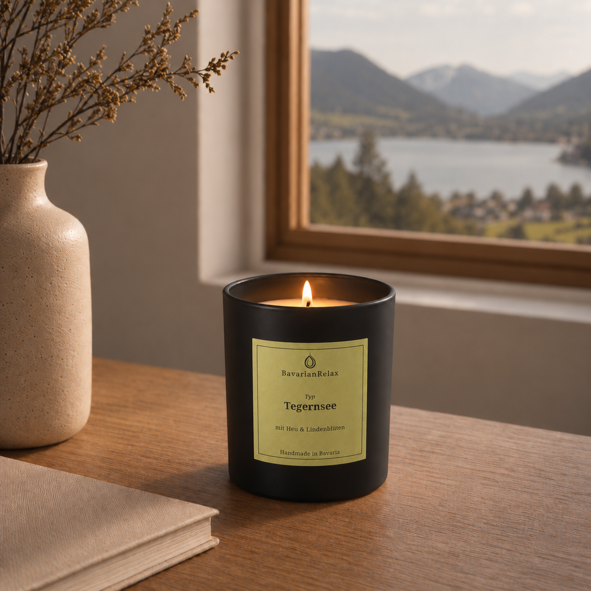Typ Tegernsee Duftkerze 210g - Heu & Lindenblüten BavarianRelax