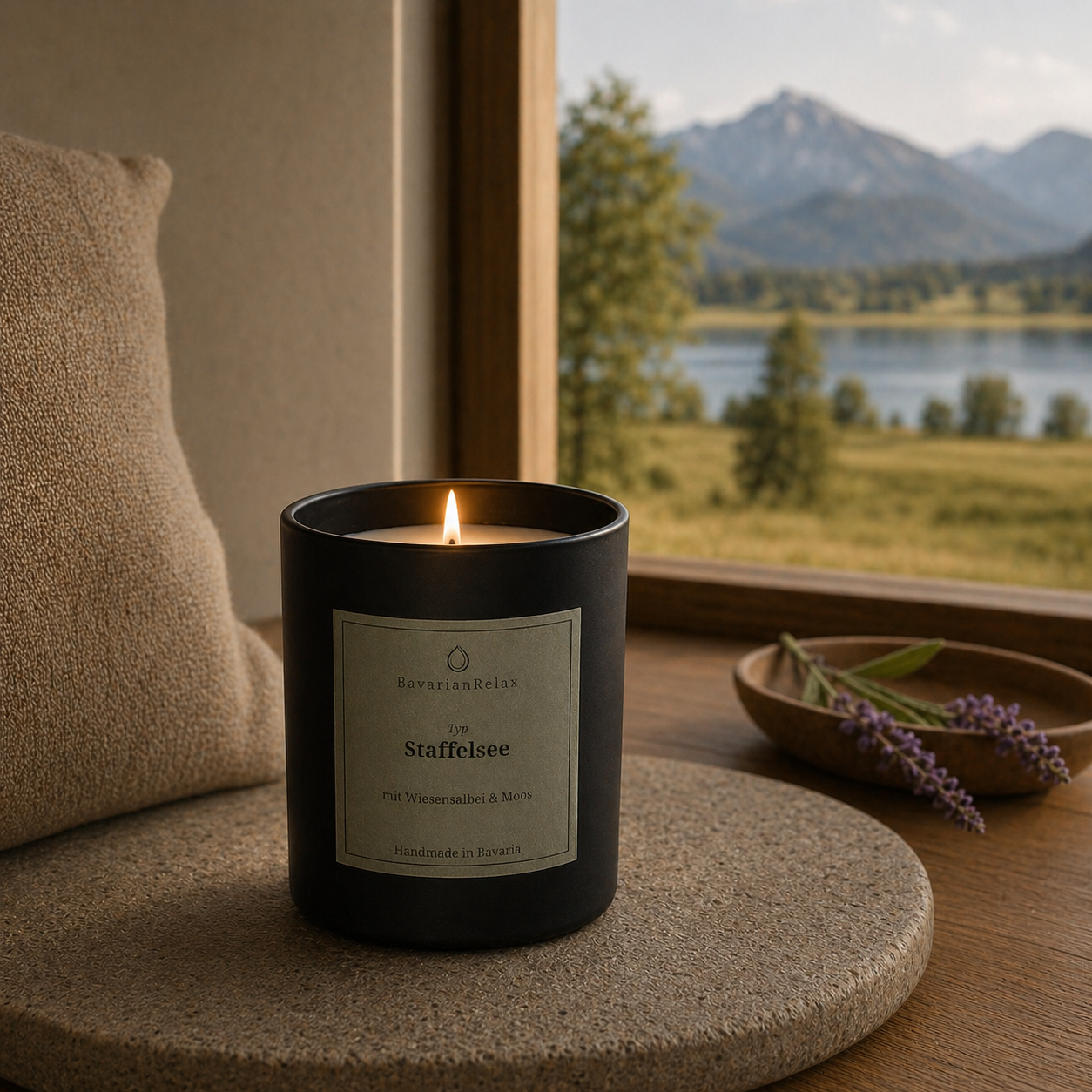 Typ Staffelsee Duftkerze 210g - Handmade in Bavaria BavarianRelax