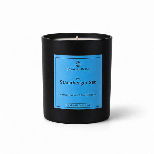 Typ Starnberger See Duftkerze 210g - Quellwasser & Maiglöckchen BavarianRelax