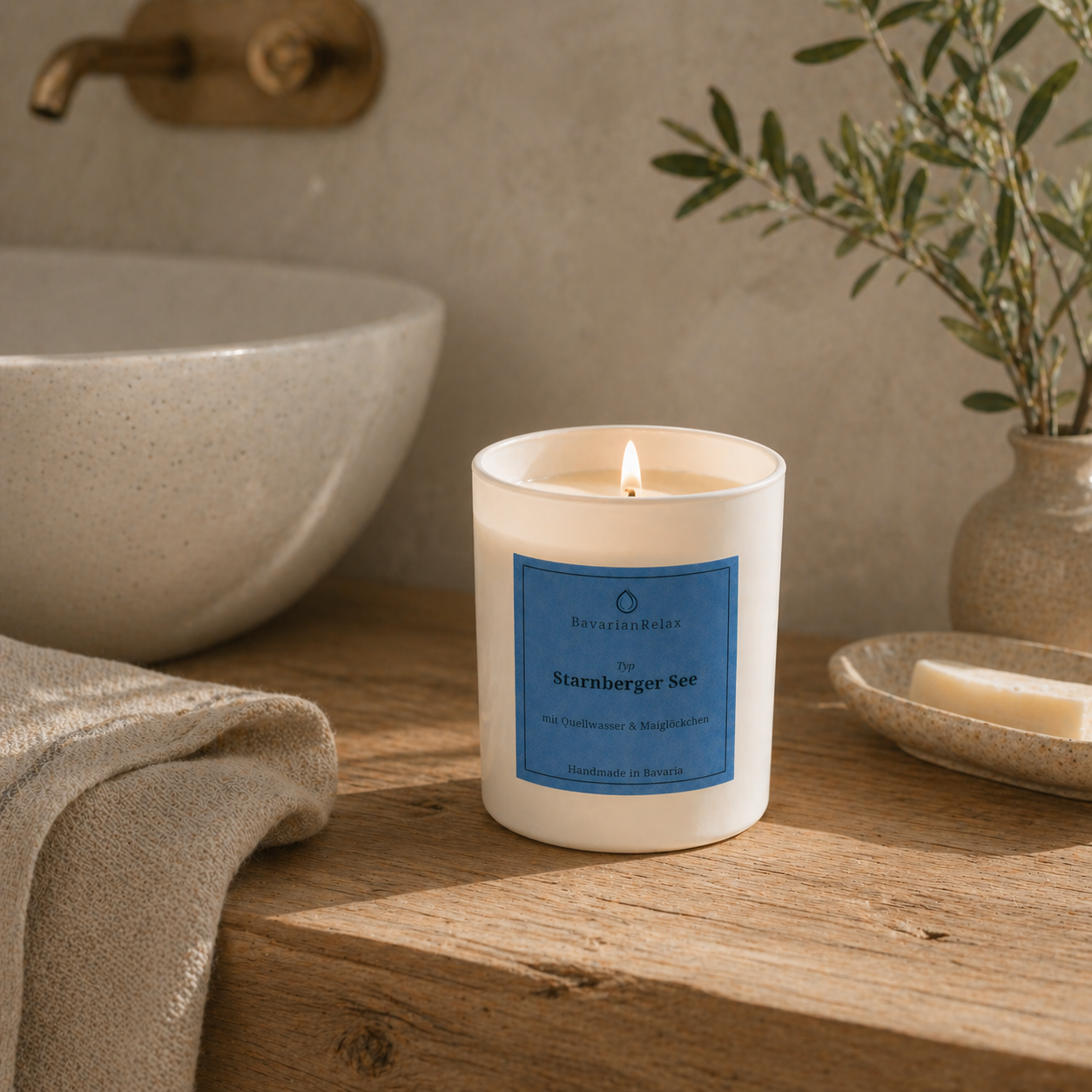 Typ Starnberger See Duftkerze 210g - Handmade in Bavaria BavarianRelax