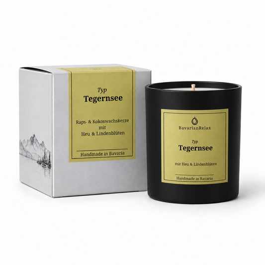 Typ Tegernsee Duftkerze 210g - Heu & Lindenblüten BavarianRelax