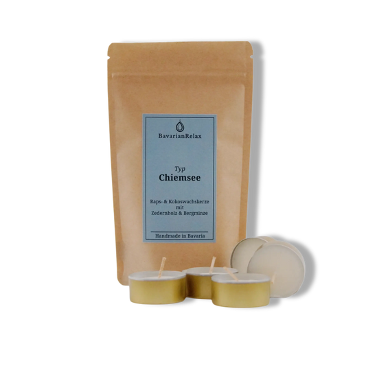 Typ Chiemsee Mini Duftkerzen 5 x 15g - Handmade in Bavaria BavarianRelax