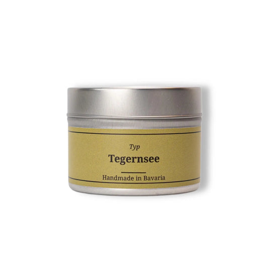 Bougie parfumée Type Tegernsee, boîte de 75 g - Fabriquée à la main en Bavière