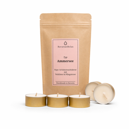 Typ Ammersee Mini Duftkerzen 5 x 15g - Handmade in Bavaria BavarianRelax