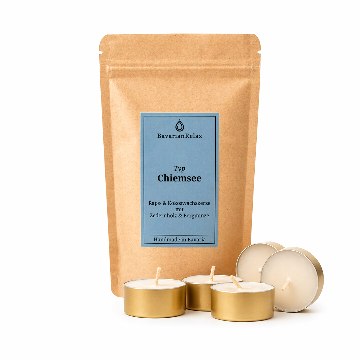 Typ Chiemsee Mini Duftkerzen 5 x 15g - Handmade in Bavaria BavarianRelax