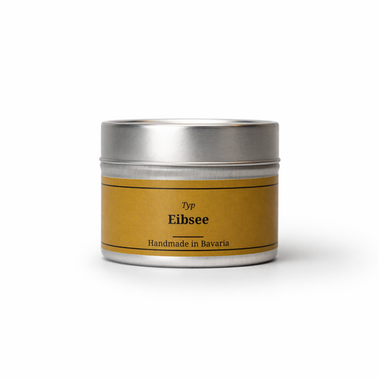 Typ Eibsee Duftkerze 80g Dose - Handmade in Bavaria BavarianRelax