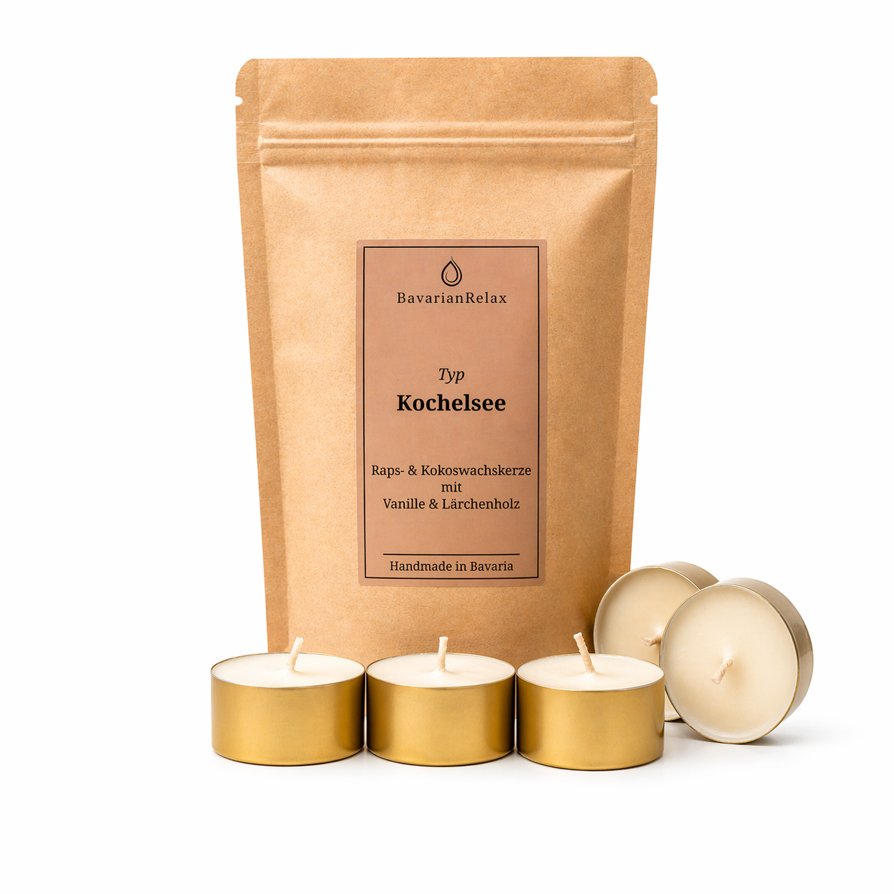 Typ Kochelsee Mini Duftkerzen 5 x 15g - Handmade in Bavaria BavarianRelax