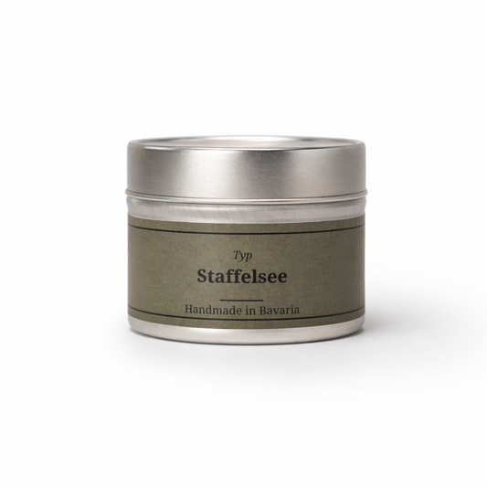 Typ Staffelsee Duftkerze 80g Dose - Handmade in Bavaria BavarianRelax
