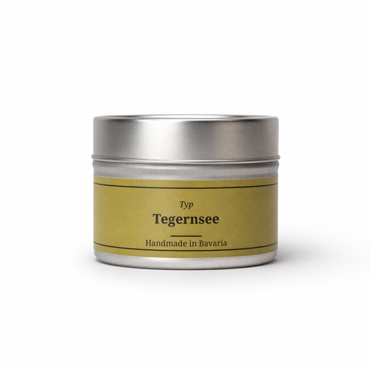 Typ Tegernsee Duftkerze 80g Dose - Handmade in Bavaria BavarianRelax