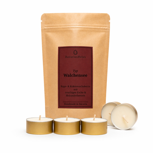 Typ Walchensee Mini Duftkerzen 5 x 15g - Handmade in Bavaria BavarianRelax